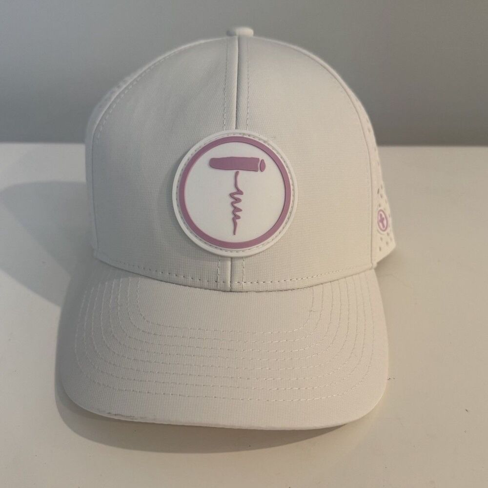 Zapped Headwear Apache Hat White Custom Pink Wine Cork Snapback
